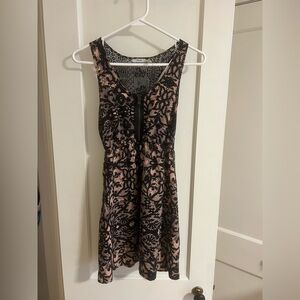 Kimchi Blue Black and Pink Lace Dress